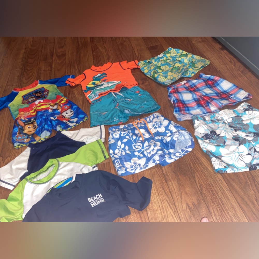 Baby boys trunks and shirts